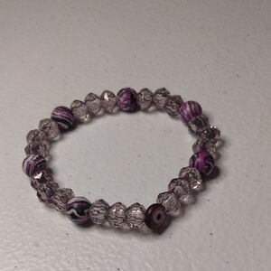 Elegant Purple Beaded Bracelet
